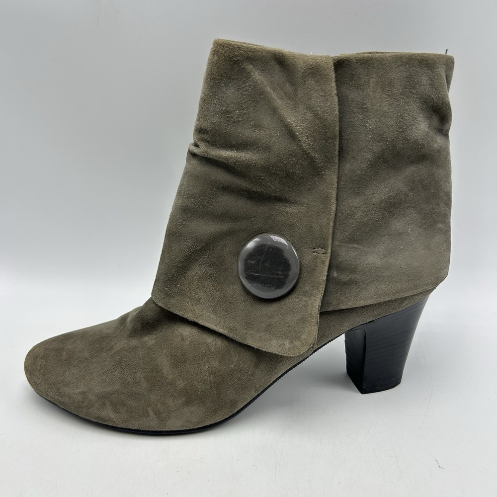 Ditto by Van Eli Ankle Boot Womens 9M Booties Gray Side Zip Heels